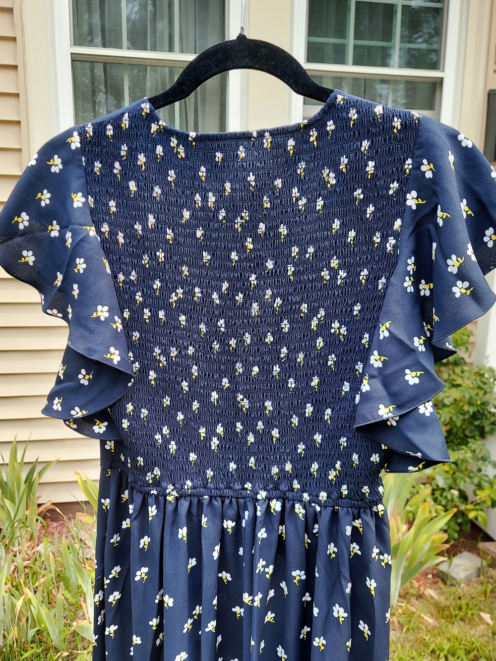 Kate Spade Daisy Toss Navy Floral High Low Midi Dress Women Size 2 NWOT Feminine - Picture 9 of 11